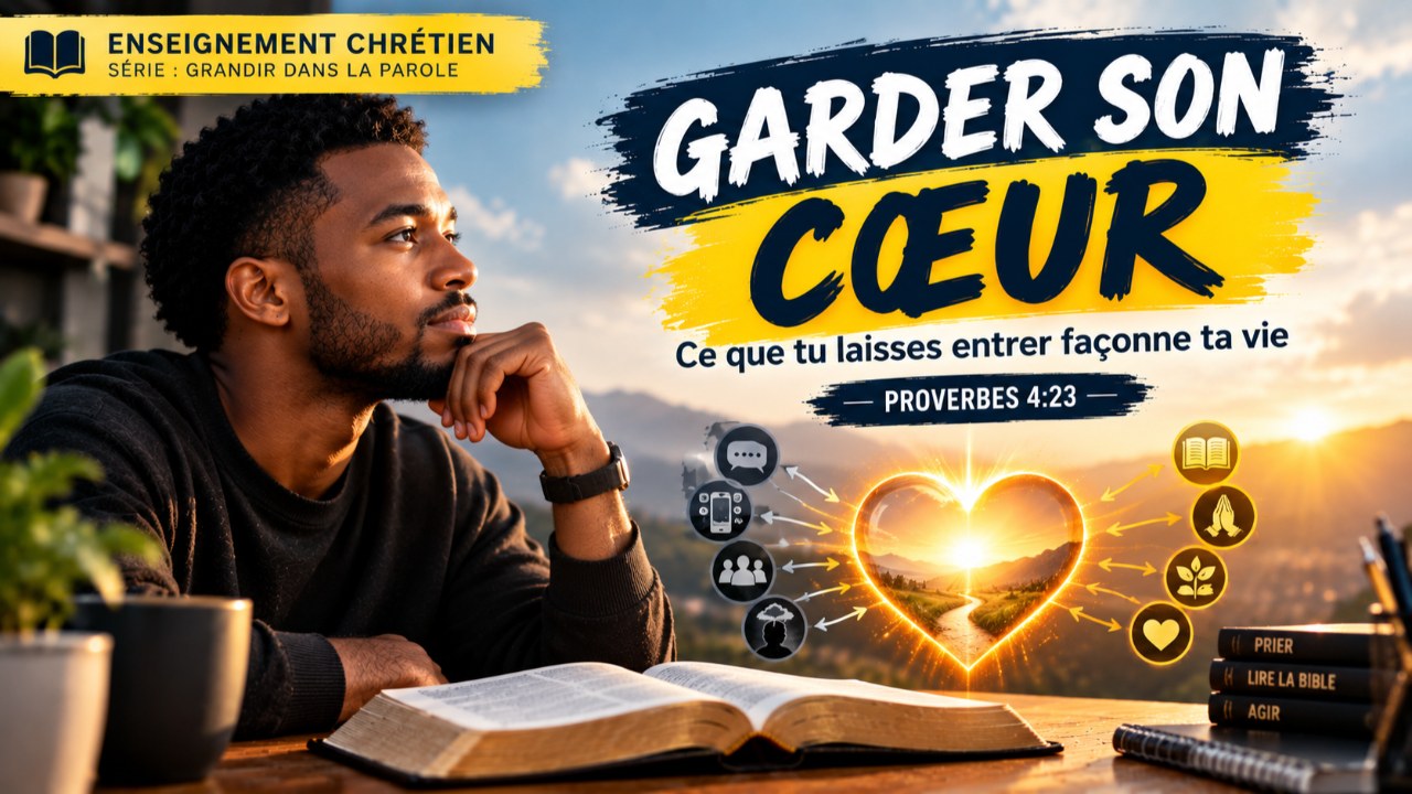 Couverture : GARDER SON CŒUR : CE QUE TU LAISSES ENTRER FAÇONNE TA VIE